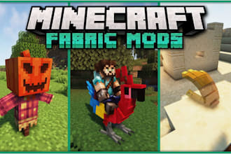 create custom minecraft forge mod fabric mod, fabric, port mods for any version