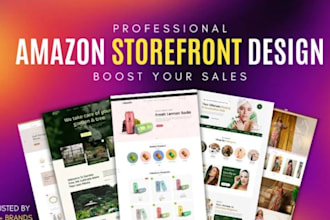 design amazon storefront , setup amazon store , create amazon brand store