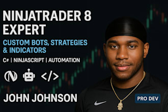 develop or convert ninjatrader 8 nt8 strategies, indicators, ctrader and bots