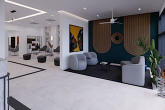 visualize 3d beauty salon interior model, massage room, hair salon,spa rendering