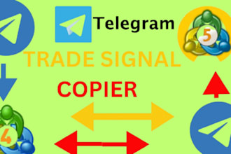 develop telegram trade copier bot for mt4, mt5, ninjatrader, ctrader, quantower