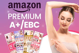 design amazon a plus content ebc and amazon listing pictures