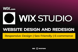 design or redesign wix website, develop wix landing page, wix studio website
