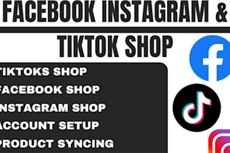 setup tiktok shop, instagram shop, facebook shop, tiktok shop dropshipping, fix