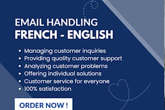 provide customer support by email and basic data entery