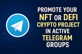 promote your telegram channel or crypto project to real active users