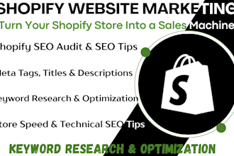 increase shopify sales ecommerce SEO organic website traffic shopify marketing