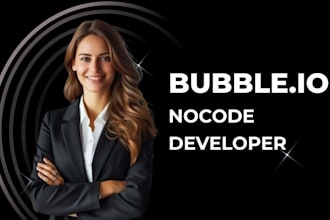 build a web app or mvp with bubble no code development