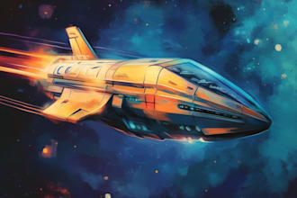 do spaceship, sci fi illustration and sci fi art