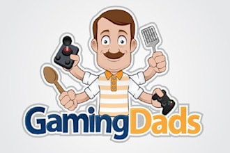 design captivating superior gaming dads logo
