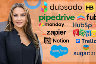 do honeybook dubsado hubspot zoho monday sugar crm zapier integration automation