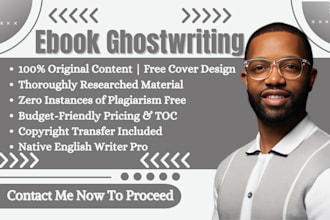 ghostwrite your finance, wellness, fitness, self help, parenting guide or ebook