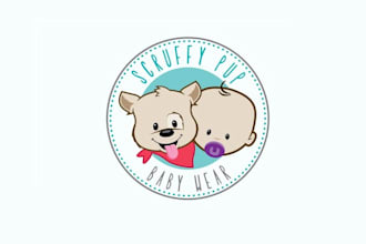 design inventive artwork baby wear brand logo