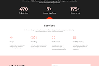 do figma design website, UX UI website, website mockup