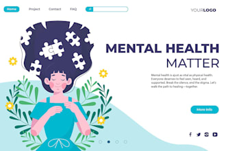 create responsive mental health, therapy, and healthcare wordpress website