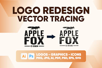 redesign, update, and professionally recreate your logo or graphic