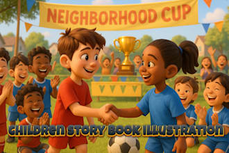 design children story book illustration kids storybook illustration cover design