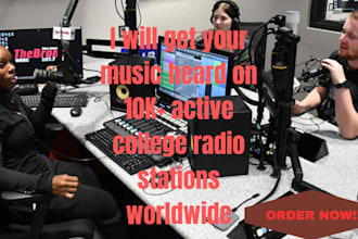 get your music heard on 10k active college radio stations worldwide