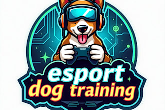 design high quality esport dog training logo with express delivery