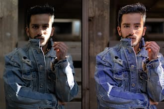 do high end photo retouching with natural results