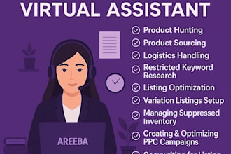manage your amazon fba PPC and store as a virtual assistant