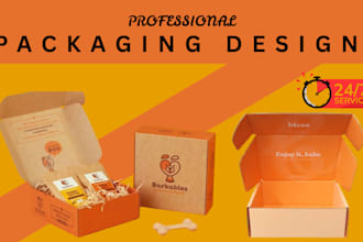 packaging box design, product box design, mailer box, subscription box and 3d