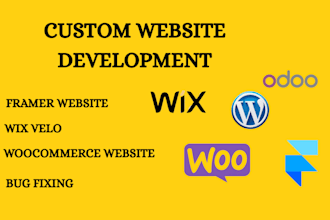 develop fix wix velo coding website design woocommerce figma to framer website
