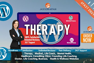 build therapy medical life coach mental health healthcare and consulting website