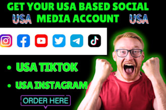 create usa instagram account us tiktok account and warming up for easy targeting