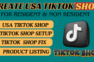 setup fix USA tiktok shop create USA tiktok shop for non USA resident