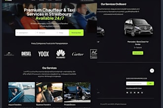 build chauffeur website, limousine and taxi booking website