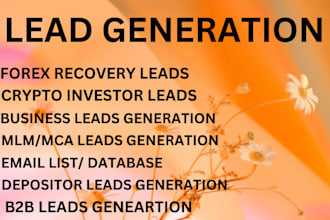 generate fresh and hot forex leads crypto leads germany business leads mlm leads