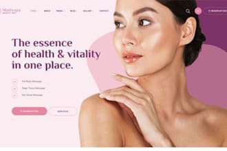 build squarespace skincare website beauty website spa hair salon website