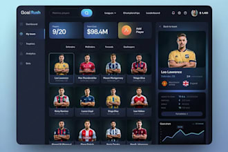 develop fantasy football, sport website, fantasy sport app and sportsbet app