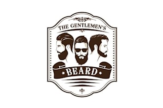 design awesome salon beard oil logo