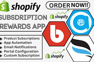 setup shopify subscriptions app rewards review recharge bold appstle paywhirl