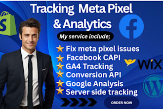 fix meta pixel facebook conversion API google analytics for shopify wordpress