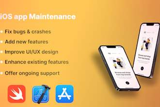 do ios app maintenance , fix bugs, new feature using swiftui