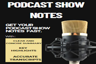 write your podcast show notes effectively for SEO