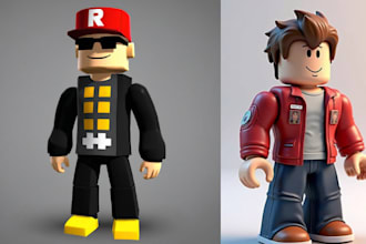 design custom roblox characters with unique outfits, accessories, and animation