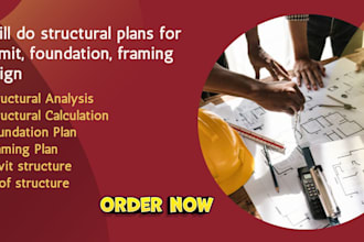 create structural plans for permit, foundation, and framing design