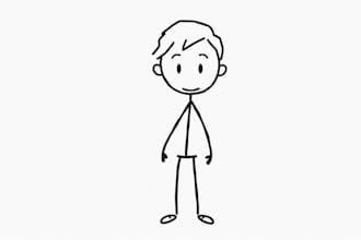 create drawing stick figure character photos