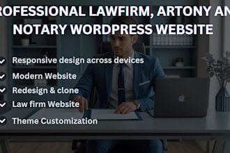 law firm wordpress, wix website design and redesign