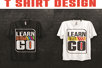 make trendy typography and custom graphic t shirt design in your brand