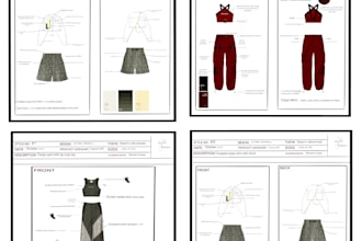 be your freelance fashion designer make factory tech pack