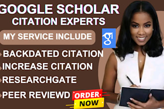 increase google scholar citation, backdate citation on researchgate