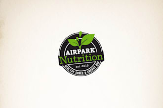 design a fresh smoothie or energy bar logo