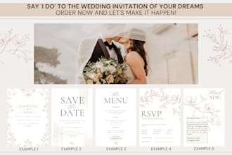 design a memorable wedding invitation that matches your vision
