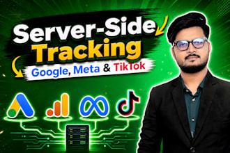 setup tiktok event api, fb capi, ga4, google ads conversion via gtm server side