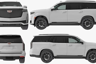 do 3d car modelling, roblox game car, fivem car,3d rendering, 3d mini car